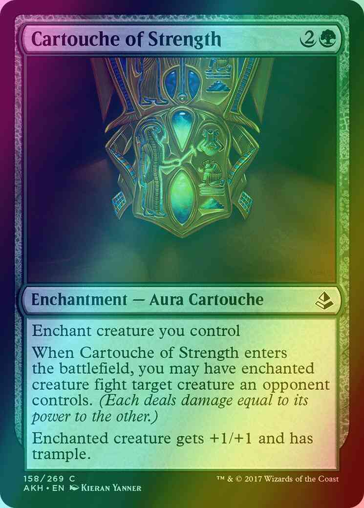 Cartouche of Strength [158] [Amonkhet] [Foil]