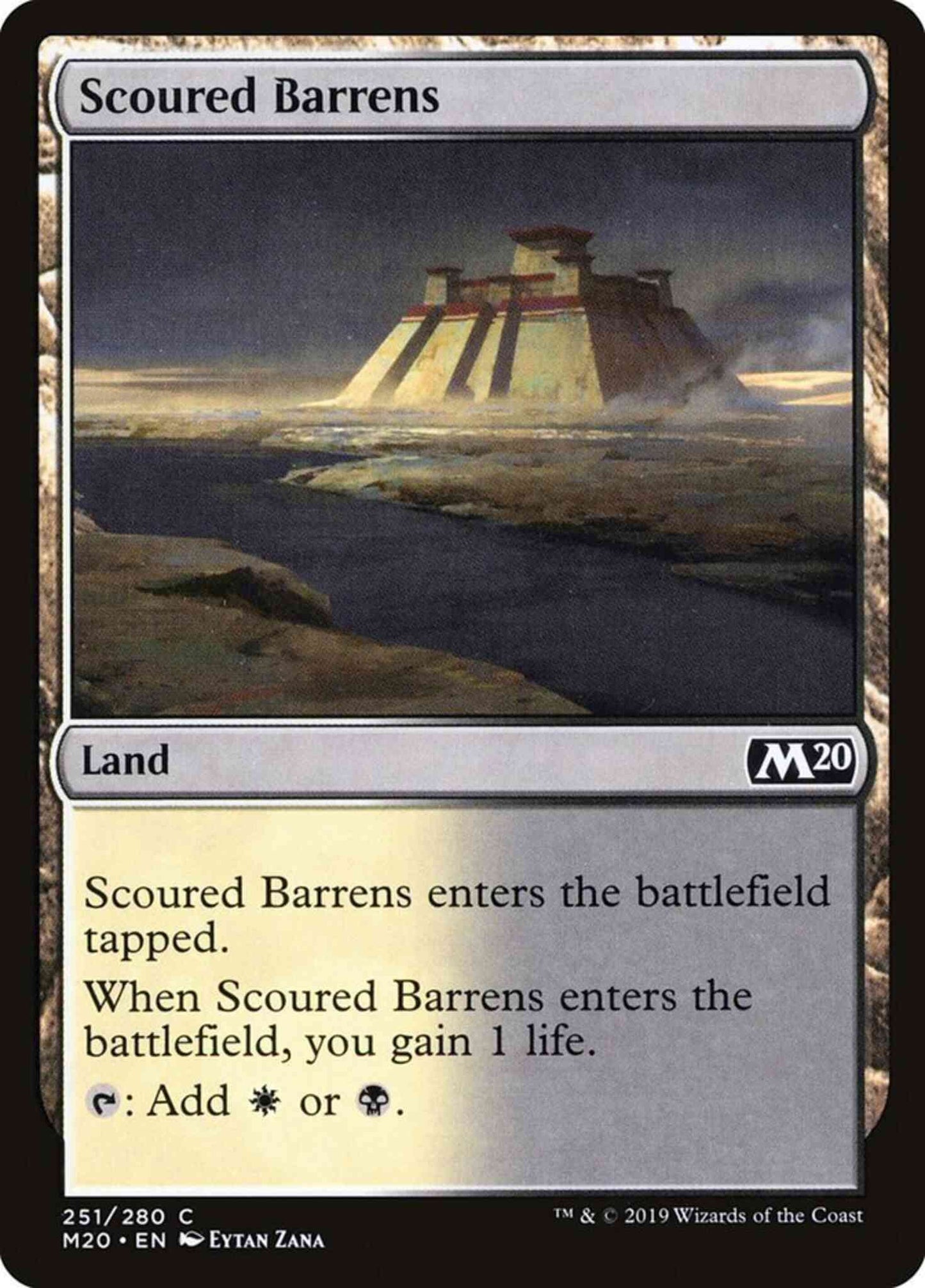 Scoured Barrens [251] [Core Set 2020] [Non-Foil]