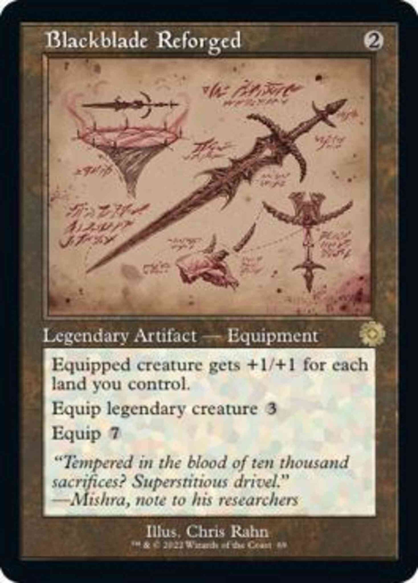 Blackblade Reforged [69] [Retro Frame] [Schematic] [The Brothers' War Retro Artifacts] [Non-Foil]