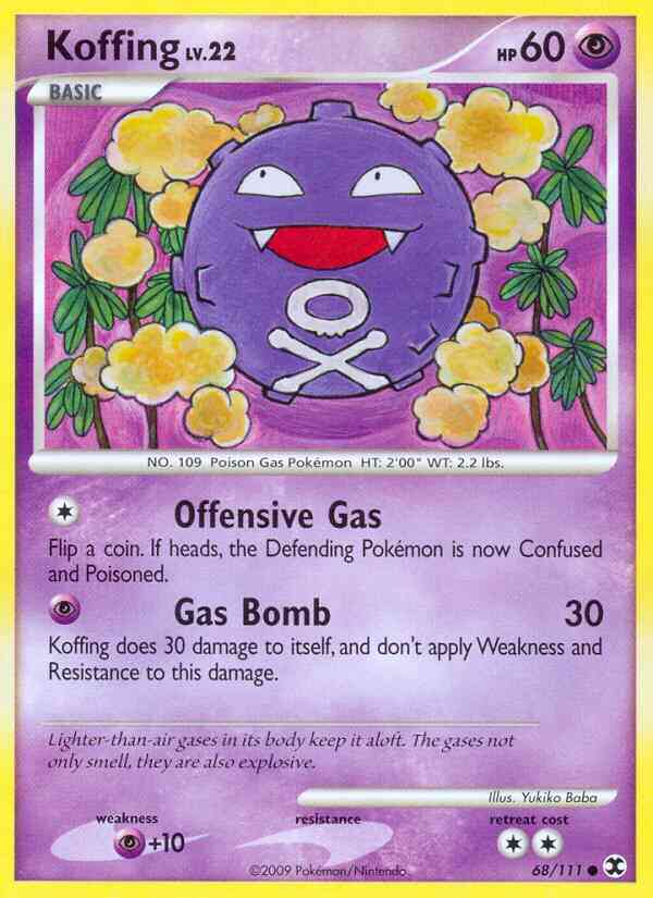Koffing - 68/111 - Common [pl2-68] [Non-Holo]