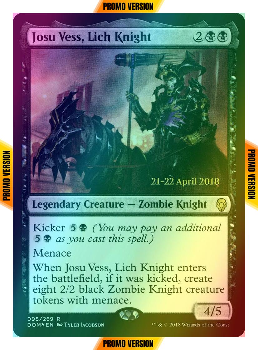 Josu Vess, Lich Knight [95s] [Dominaria Promos] [Foil]