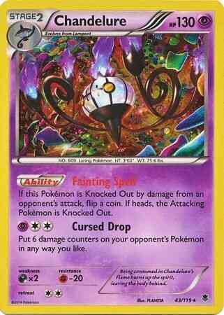 Chandelure - 43/119 - Promo [Blister Pack] [XY4MSP-43] [Cosmos Holo]