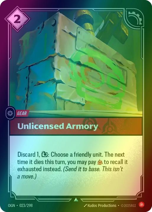 Unlicensed Armory - 023/298 [Origins] [Foil]