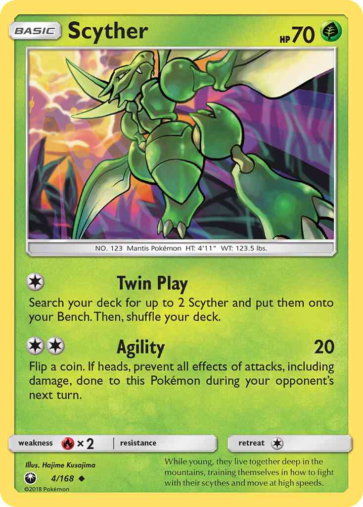 Scyther - 4/168 - Uncommon [sm7-4] [Non-Holo]