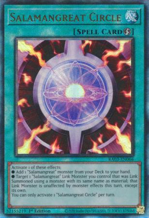 Salamangreat Circle - RA03-EN066 - Prismatic Ultimate Rare - 1st Edition