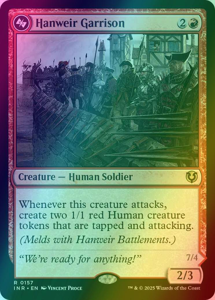 Hanweir Garrison // Hanweir, the Writhing Township [157] [Innistrad Remastered] [Foil]