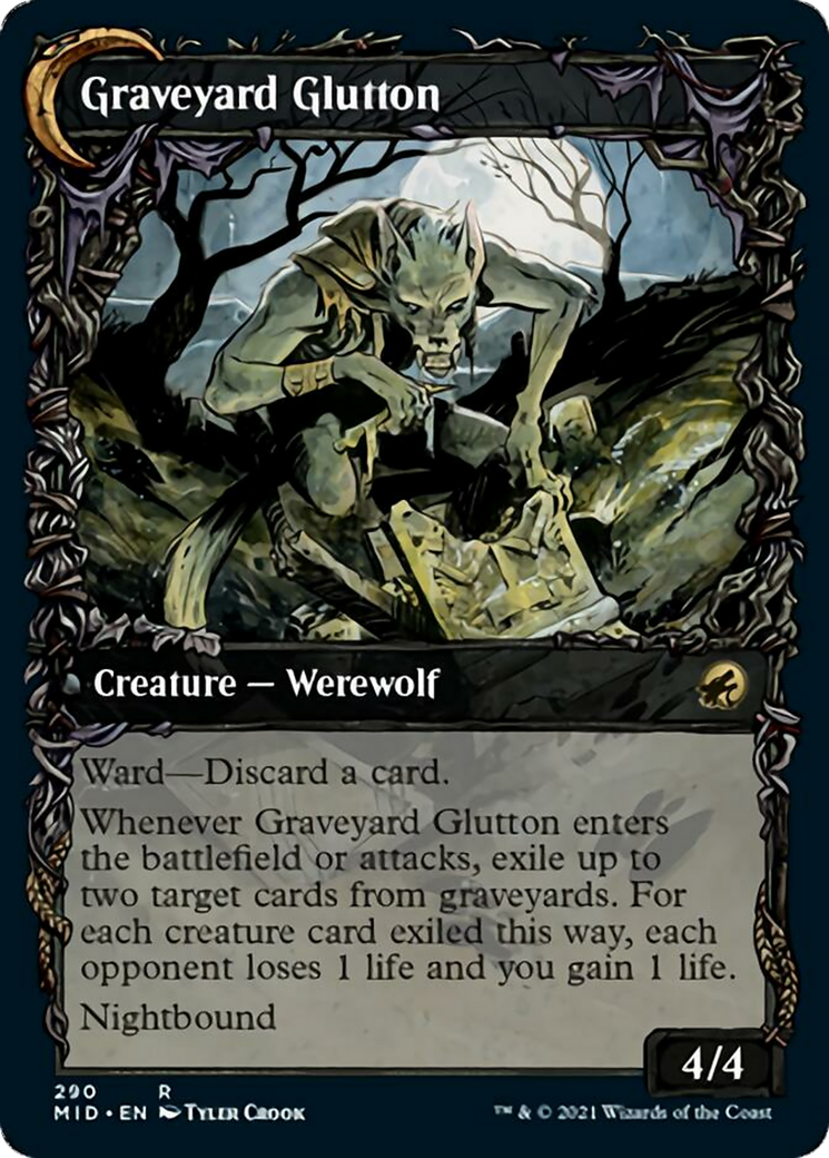 Graveyard Trespasser // Graveyard Glutton [290] [Equinox Showcase] [Innistrad: Midnight Hunt] [Non-Foil]