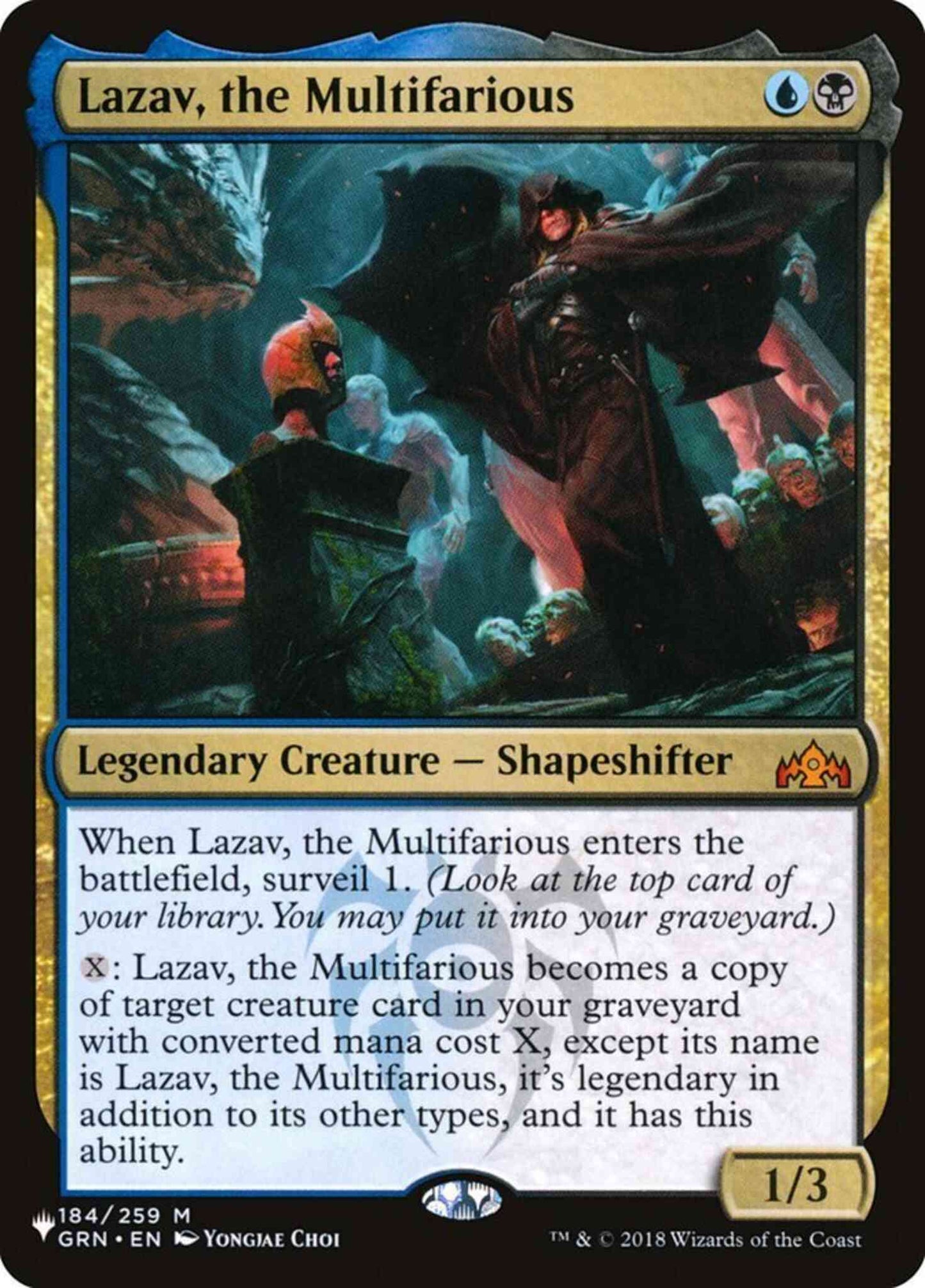 Lazav, the Multifarious [GRN-184] [The List] [Non-Foil]