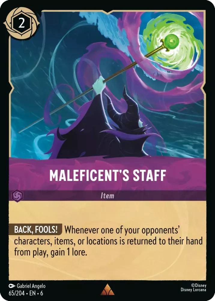 Maleficent's Staff - 65/204 [Azurite Sea] [Non-Foil]