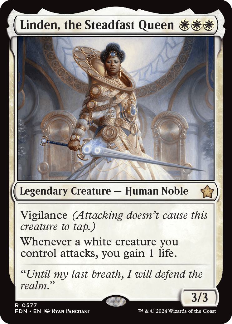 Linden, the Steadfast Queen [577] [Foundations] [Non-Foil]