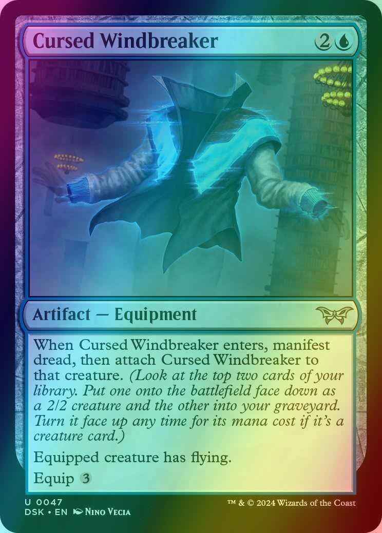 Cursed Windbreaker [47] [Duskmourn: House of Horror] [Foil]