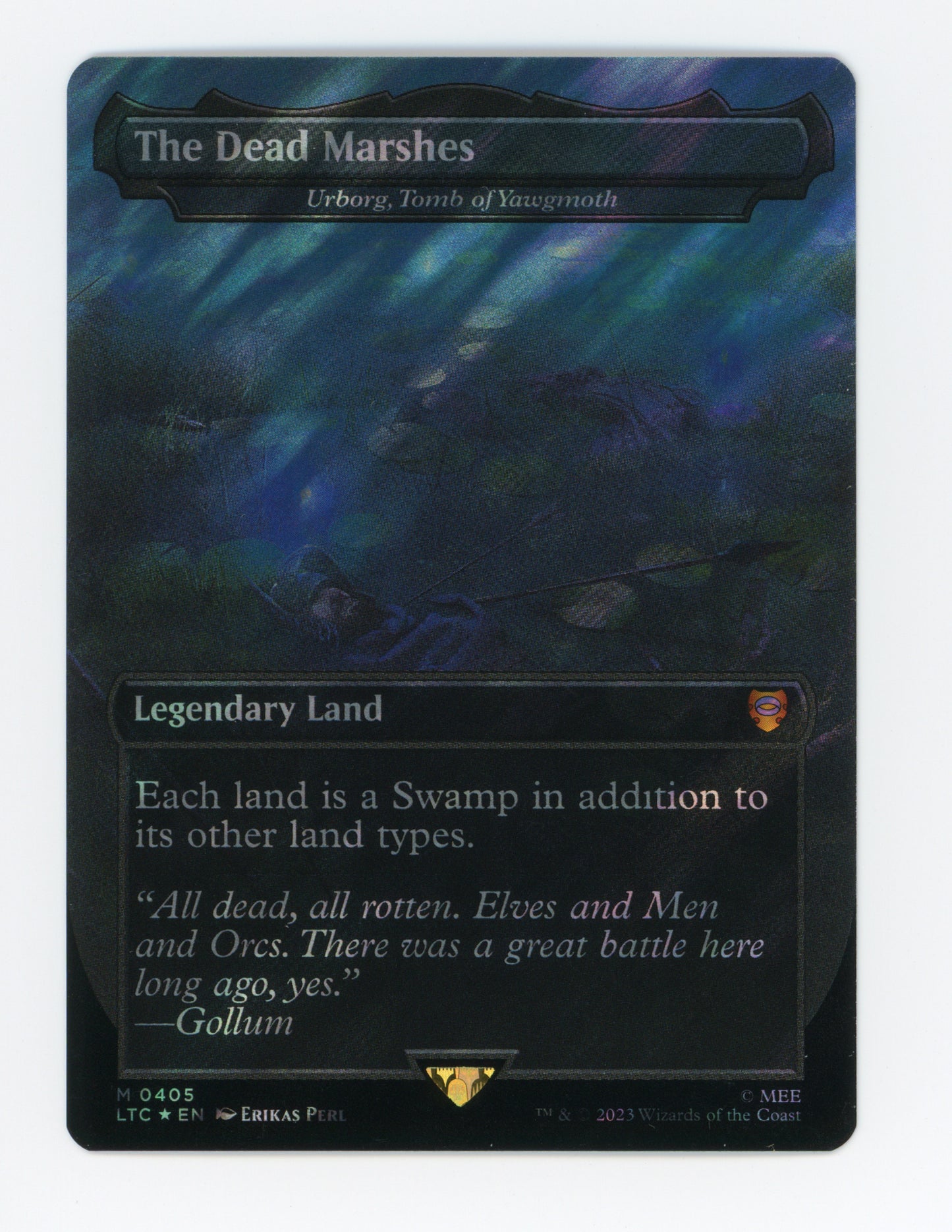 The Dead Marshes - Urborg, Tomb of Yawgmoth — Borderless|Realms and Relics|Surge Foil — ID 17962