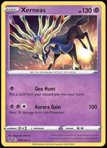 Xerneas - 078/185 - Rare Holo [swsh4-078] [Reverse Holo]