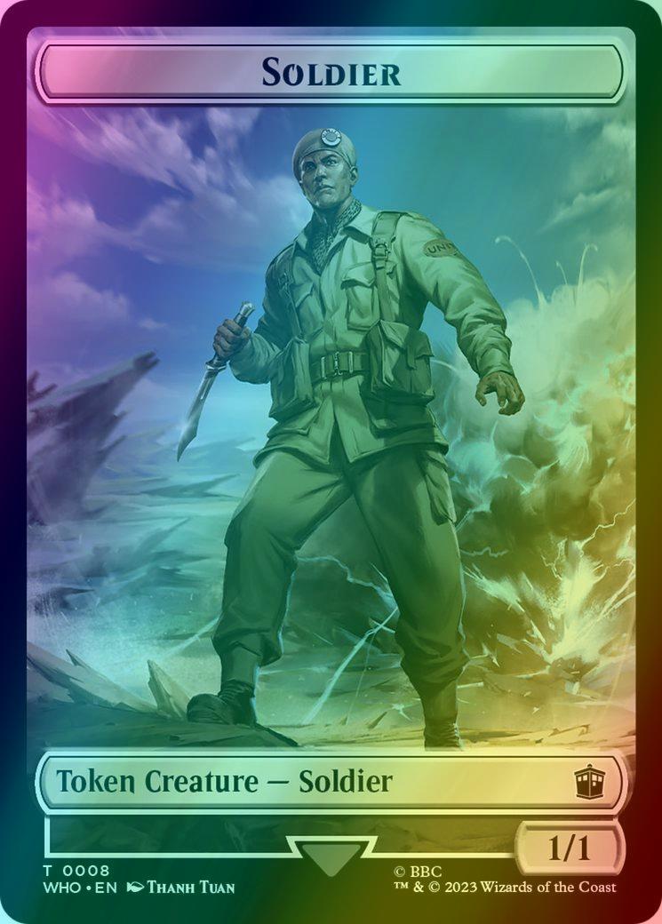Mark of the Rani Token (15) // Soldier Token (08) [Universes Beyond: Doctor Who: Tokens] [Foil]