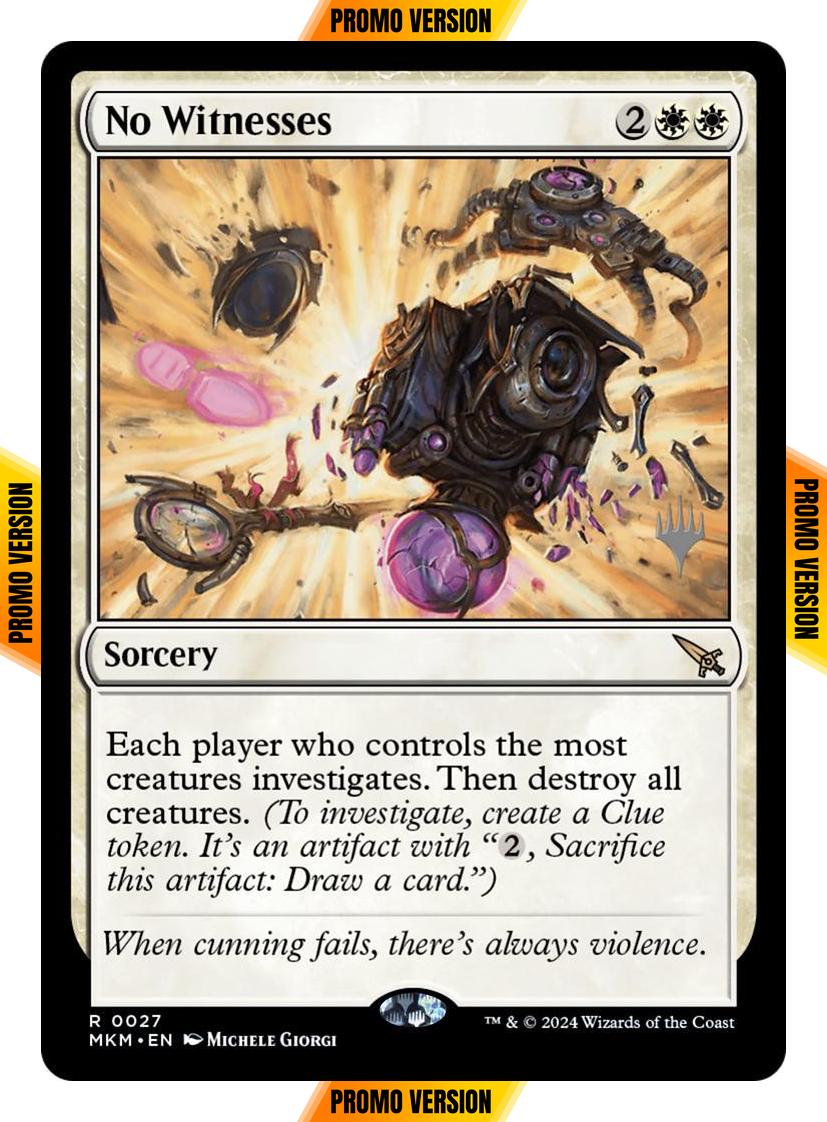 No Witnesses [27p] [Promo Pack] [Murders at Karlov Manor: Promos] [Non-Foil]