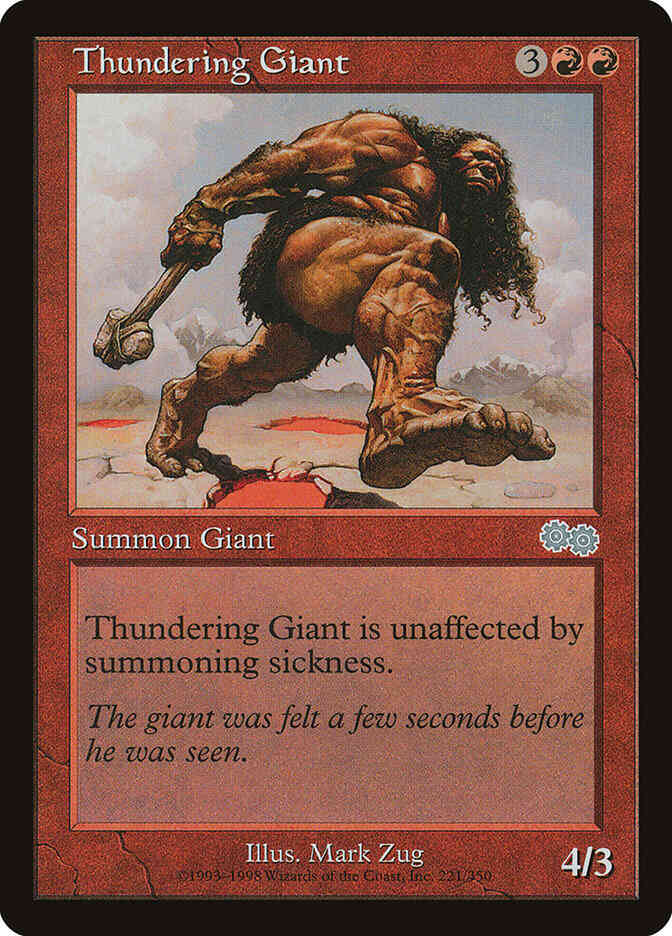 Thundering Giant [221] [Urza's Saga] [Non-Foil]