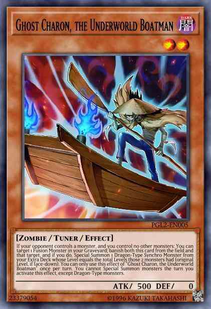 Ghost Charon, the Underworld Boatman - PGL2-EN005 - Gold Secret Rare - Unlimited
