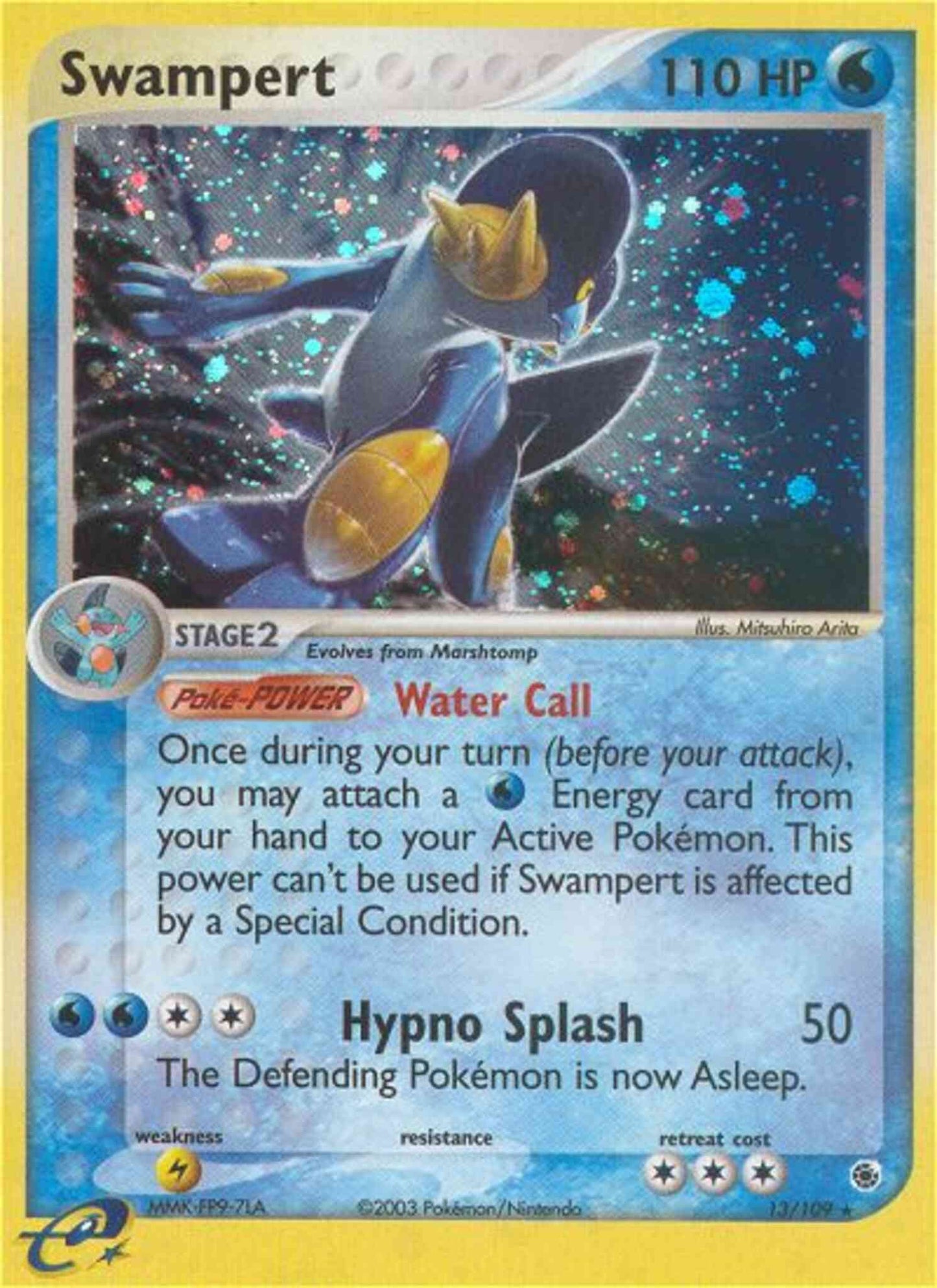 Swampert - 13/109 - Rare Holo [ex1-13] [Holo]
