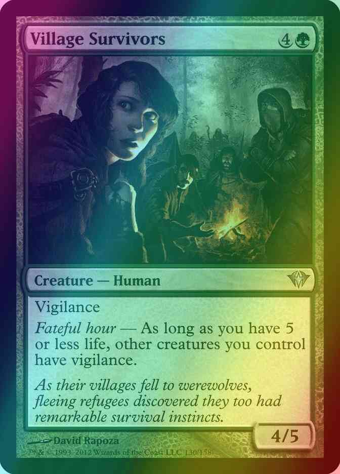Village Survivors [130] [Dark Ascension] [Foil]
