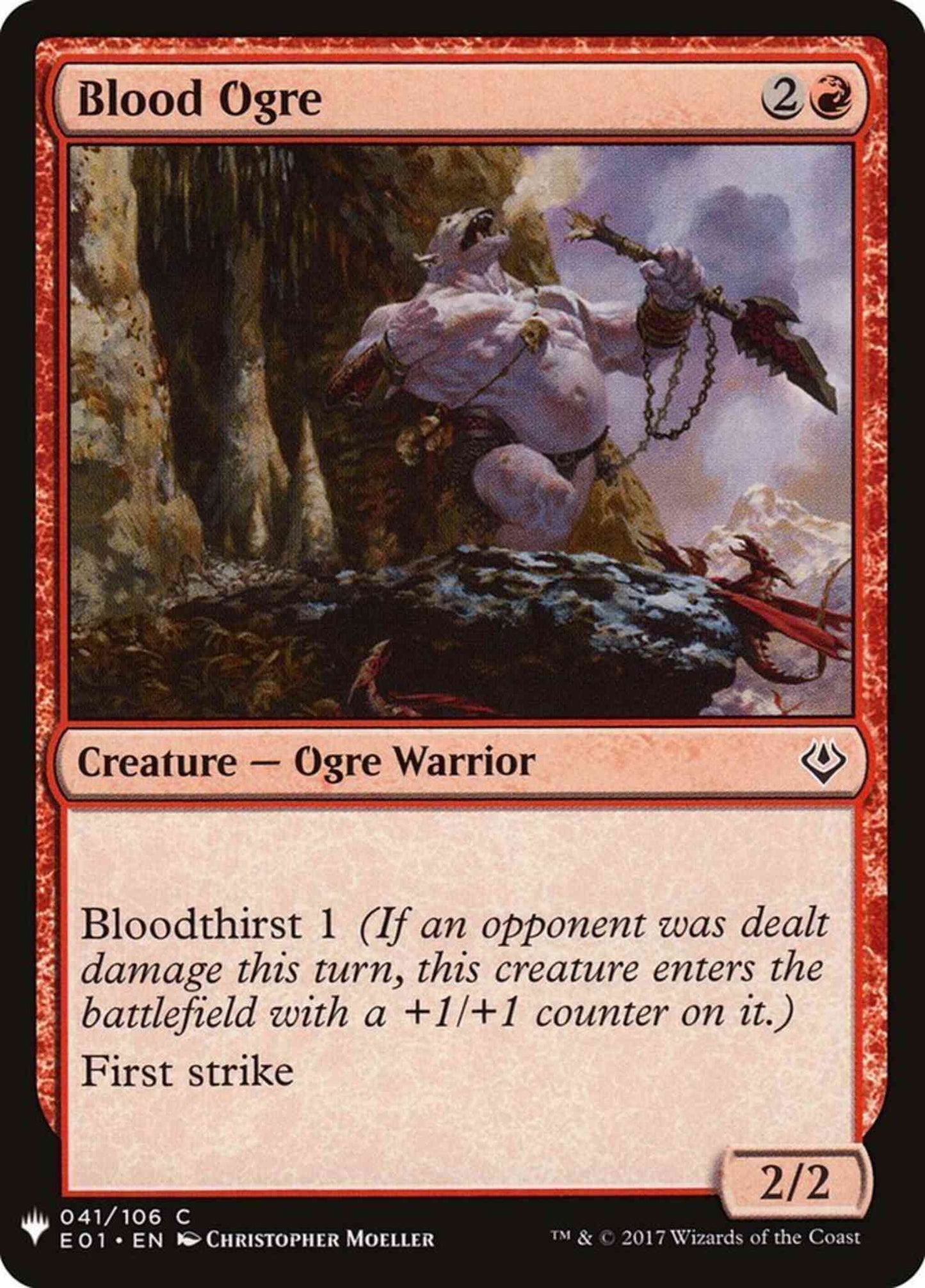 Blood Ogre [E01-41] [The List] [Non-Foil]