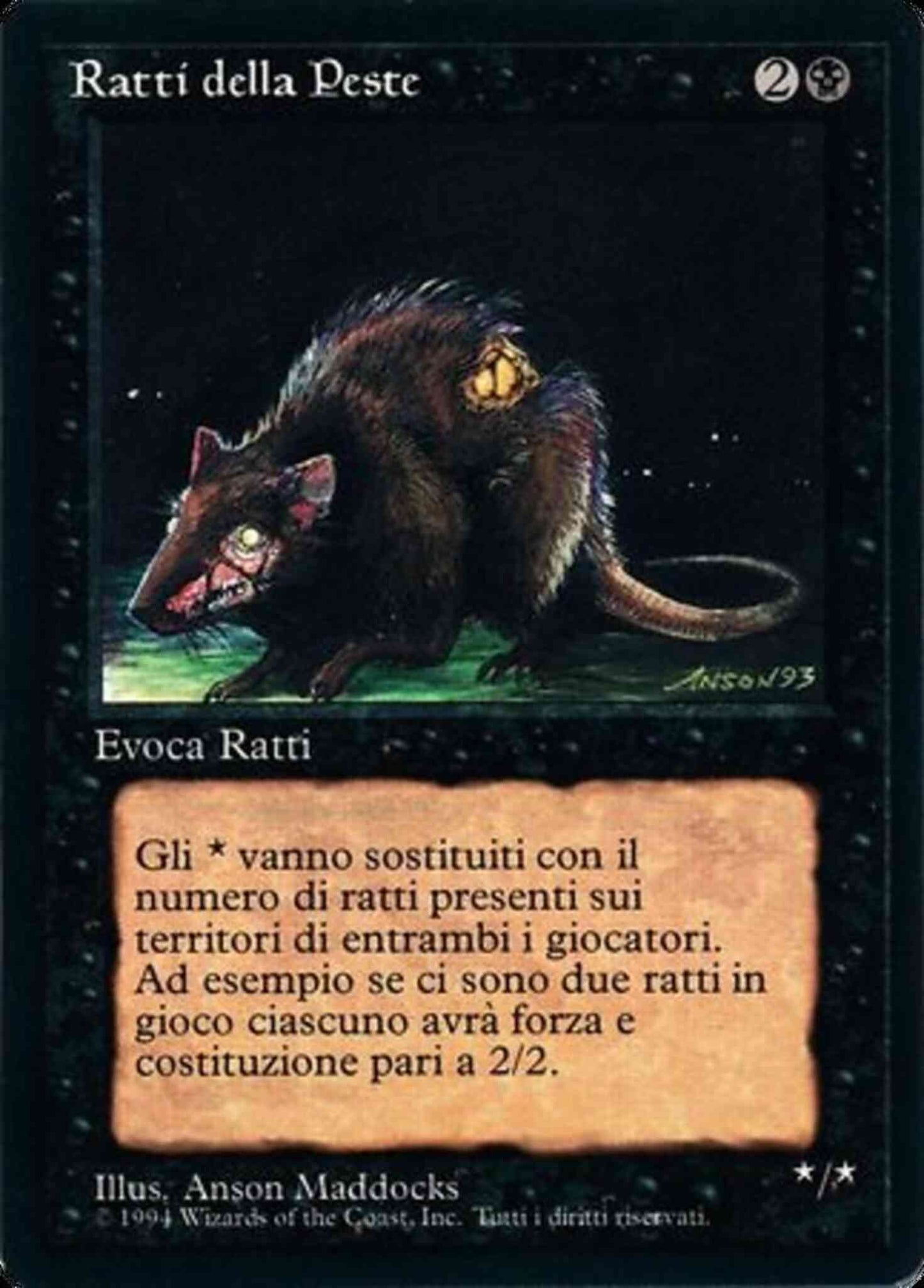Plague Rats - Italian [123] [Foreign Black Border: Italian] [Non-Foil]