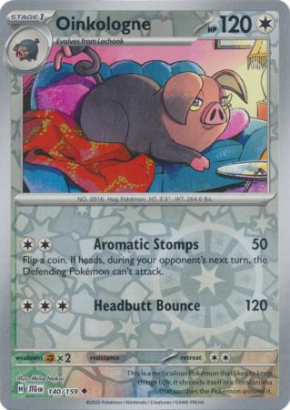 Oinkologne - 140/159 - Uncommon [sv09-140] [Reverse Holo]