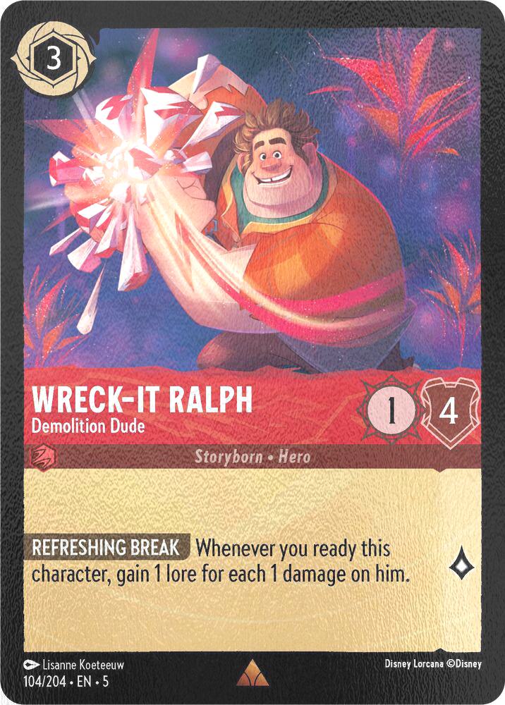 Wreck-It Ralph - Demolition Dude - 104/204 [Shimmering Skies] [Cold Foil]