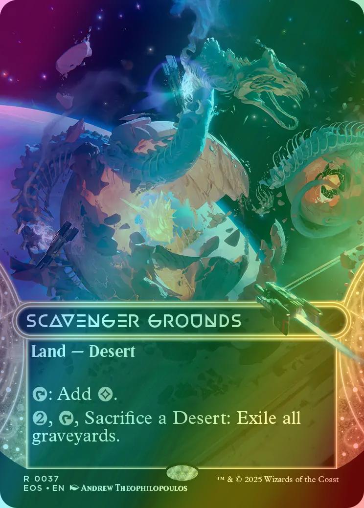 Scavenger Grounds [37] [Borderless] [Edge of Eternities: Stellar Sights] [Foil]
