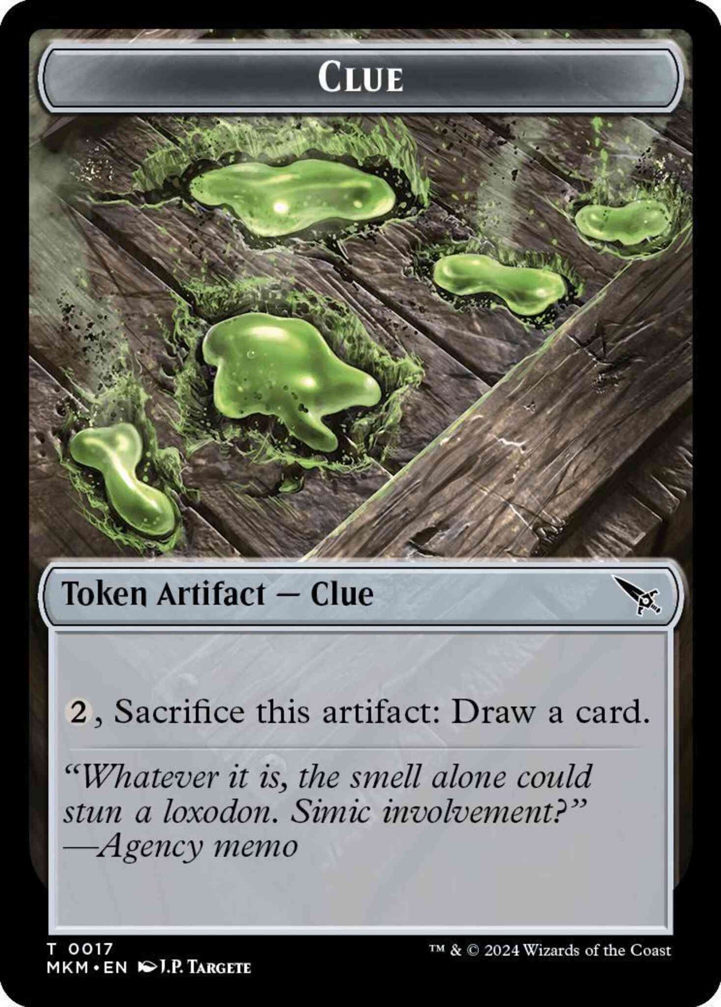 Clue Token [17] [Murders at Karlov Manor: Tokens] [Non-Foil]