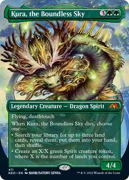 Kura, the Boundless Sky [411] [Borderless] [Kamigawa:: Neon Dynasty] [Non-Foil]
