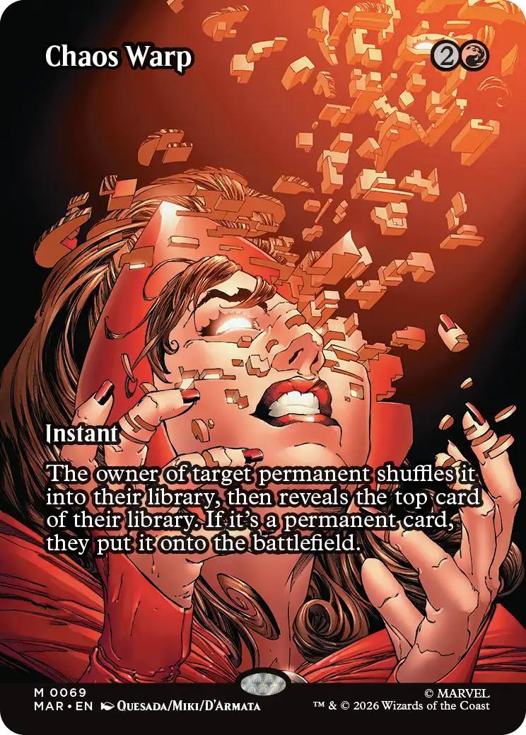 Chaos Warp [69] [Borderless] [Source Material] [Marvel Universe] [Non-Foil]