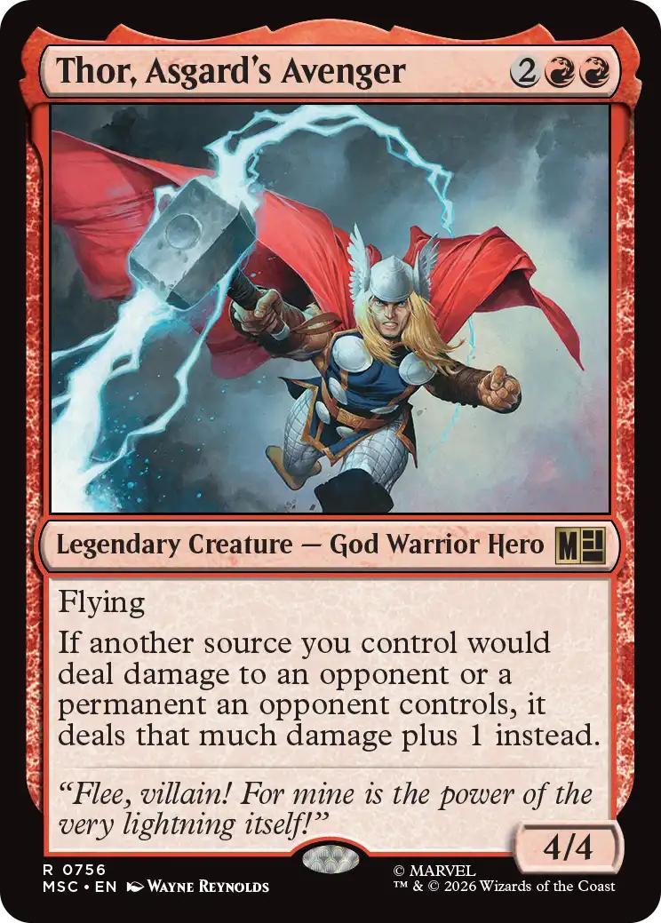 Thor, Asgard's Avenger [756] [Jumpstart] [Marvel Super Heroes: Commander] [Non-Foil]