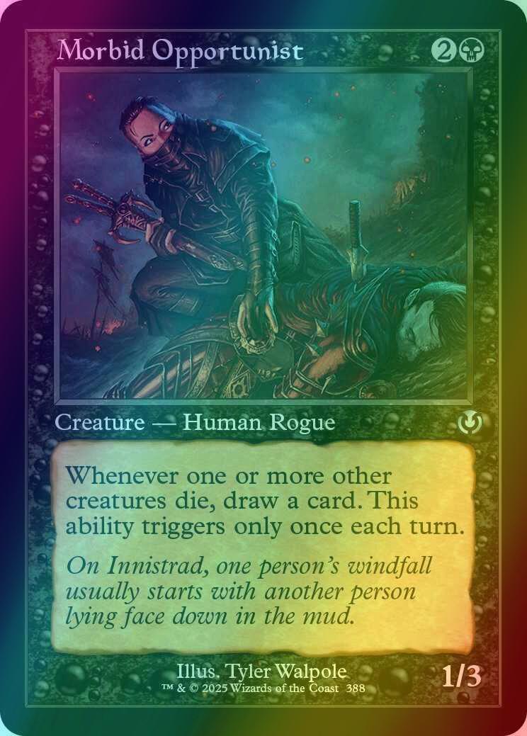 Morbid Opportunist [388] [Retro Frame] [Innistrad Remastered] [Foil]