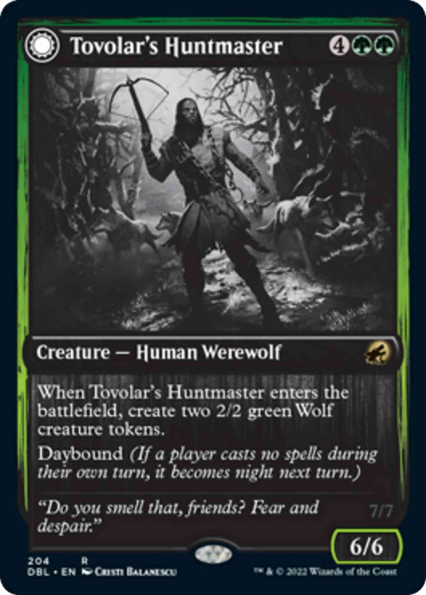Tovolar's Huntmaster // Tovolar's Packleader [204] [Innistrad: Double Feature] [Non-Foil]