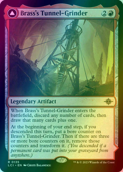 Brass's Tunnel-Grinder // Tecutlan, the Searing Rift [135] [The Lost Caverns of Ixalan] [Foil]
