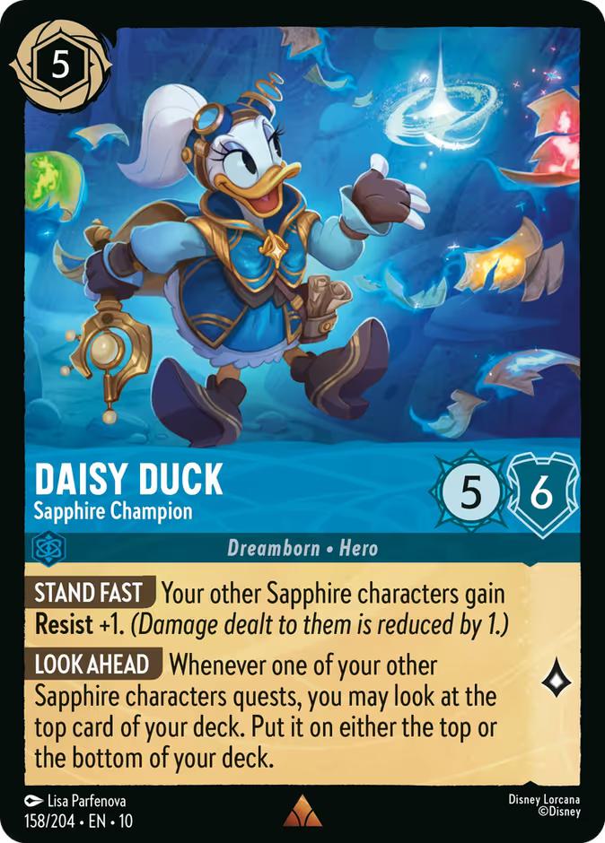 Daisy Duck - Sapphire Champion - 158/204 [Whispers in the Well] [Non-Foil]