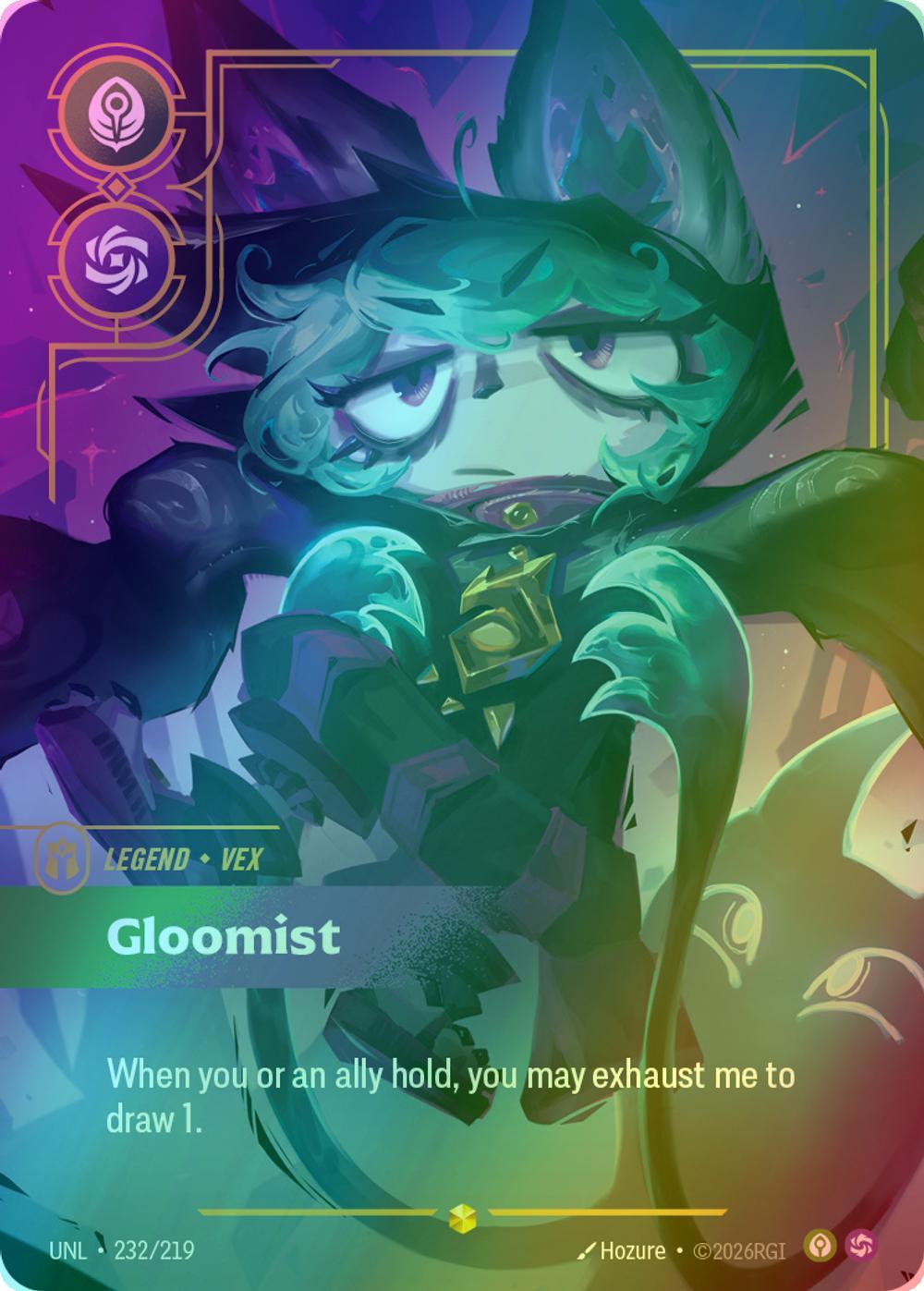Gloomist (Vex) (Overnumbered) - 232/219 [Unleashed] [Foil]