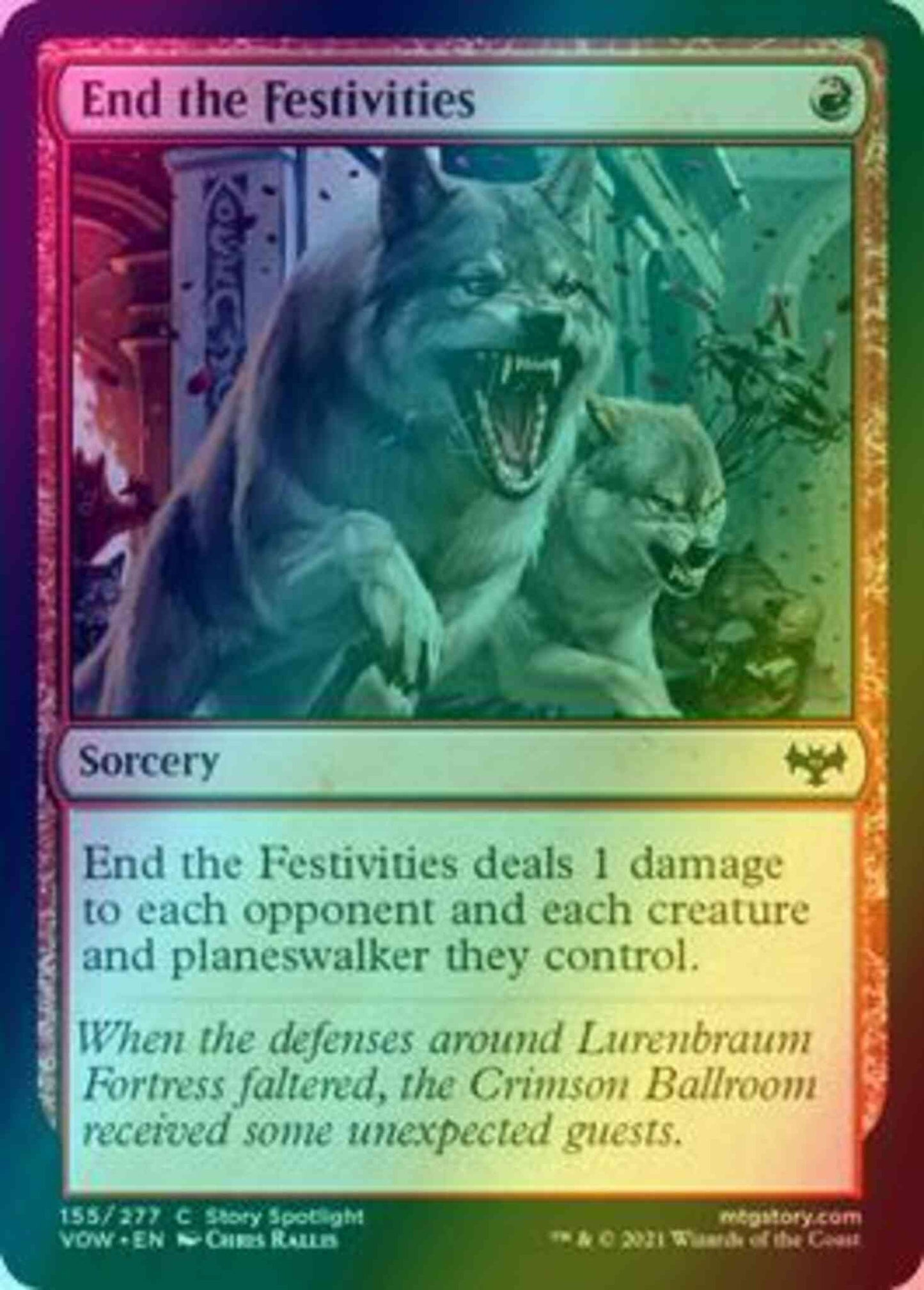 End the Festivities [155] [Innistrad: Crimson Vow] [Foil]