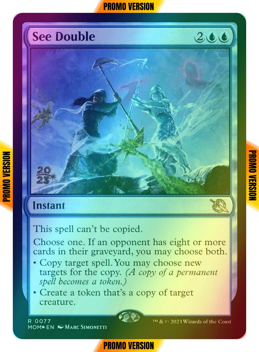 See Double [77s] [Prerelease] [March of the Machine: Promos] [Foil]
