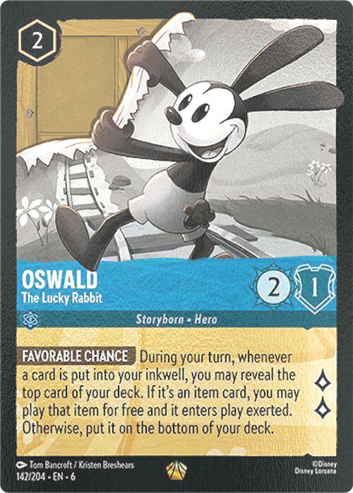 Oswald - The Lucky Rabbit - 142/204 [Azurite Sea] [Cold Foil]