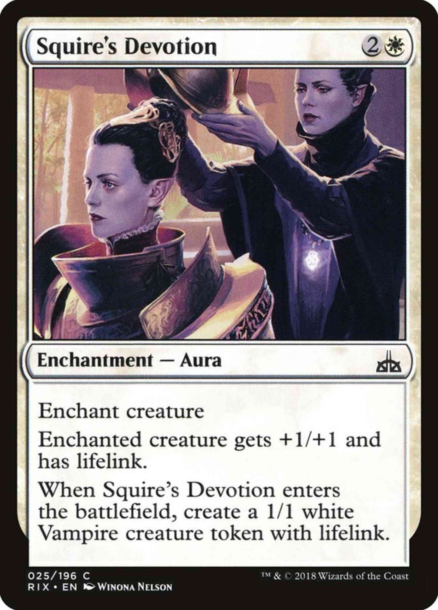 Squire's Devotion [25] [Rivals of Ixalan] [Non-Foil]