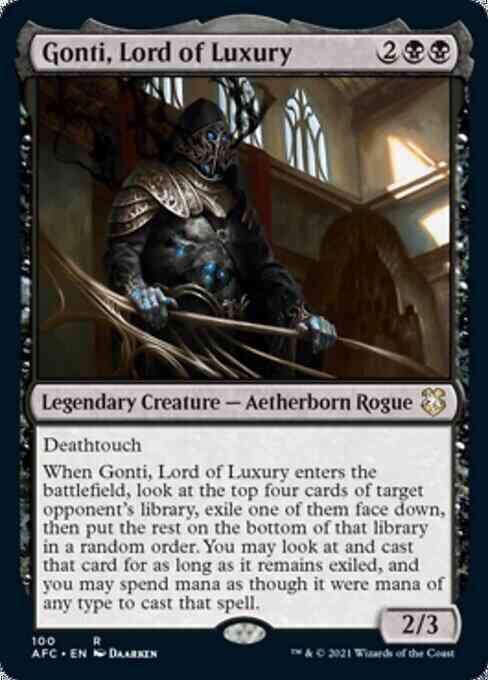 Gonti, Lord of Luxury [100] [Adventures in the Forgotten Realms Commander] [Non-Foil]