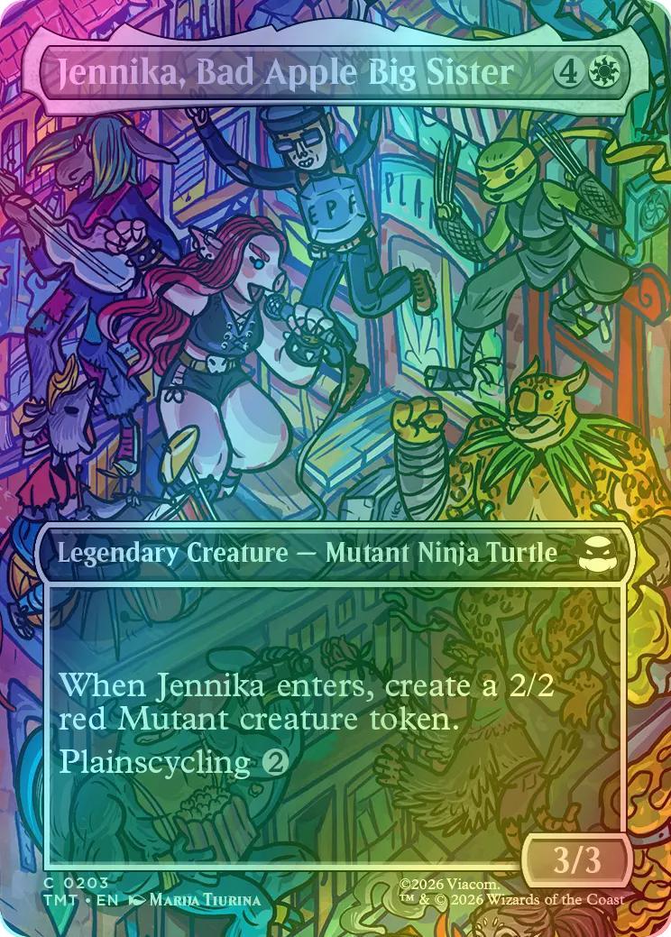 Jennika, Bad Apple Big Sister [203] [Borderless] [Scene] [Teenage Mutant Ninja Turtles] [Foil]