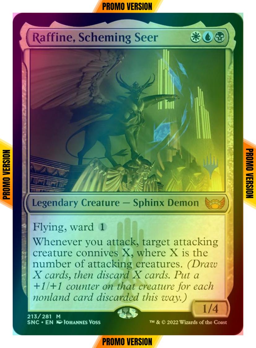 Raffine, Scheming Seer [Promo Pack] [213p] [Streets of New Capenna: Promos] [Foil]
