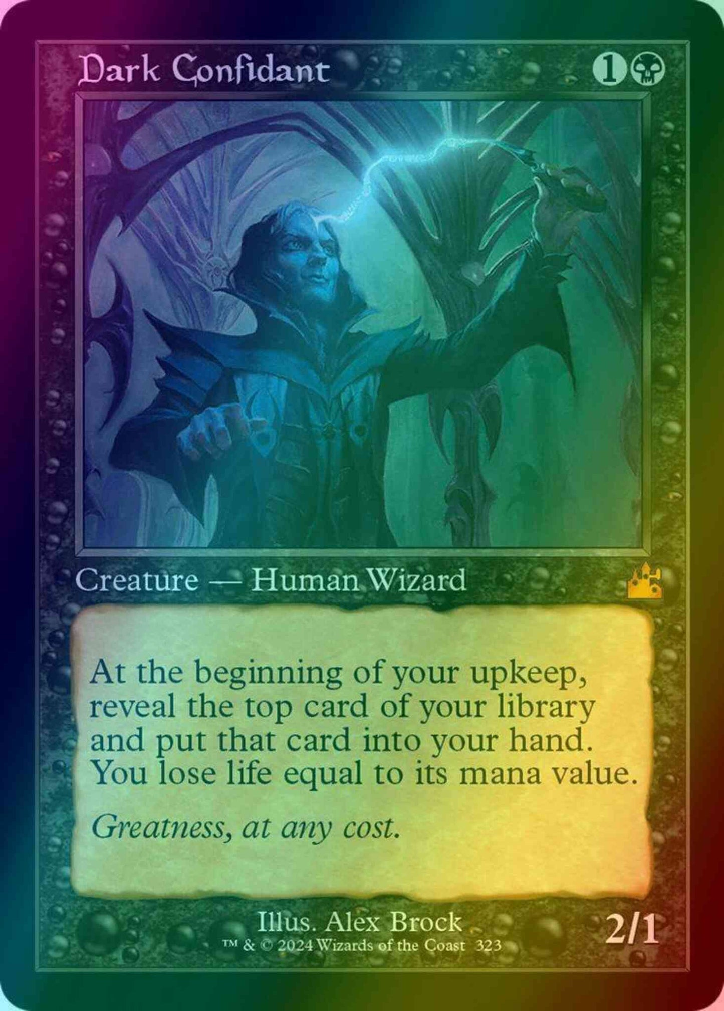 Dark Confidant [323] [Retro Frame] [Ravnica Remastered] [Foil]
