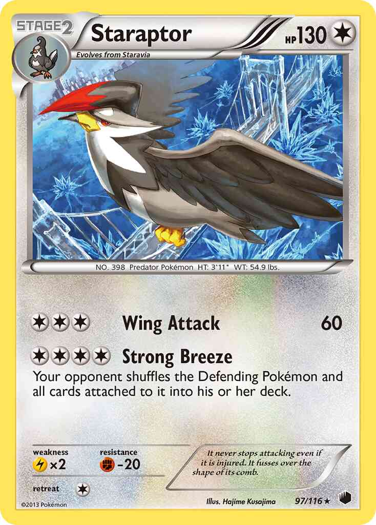 Staraptor - 97/116 - Rare [bw9-97] [Reverse Holo]