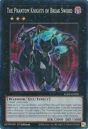 The Phantom Knights of Break Sword - RA02-EN035 - Prismatic Collector's Rare - 1st Edition