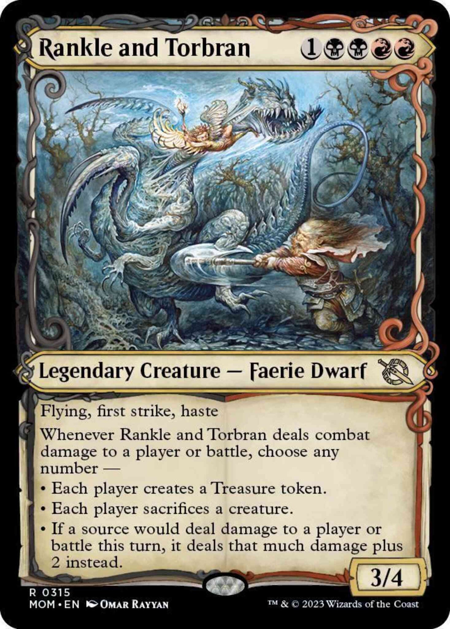 Rankle and Torbran [315] [Planar Showcase] [March of the Machine] [Non-Foil]