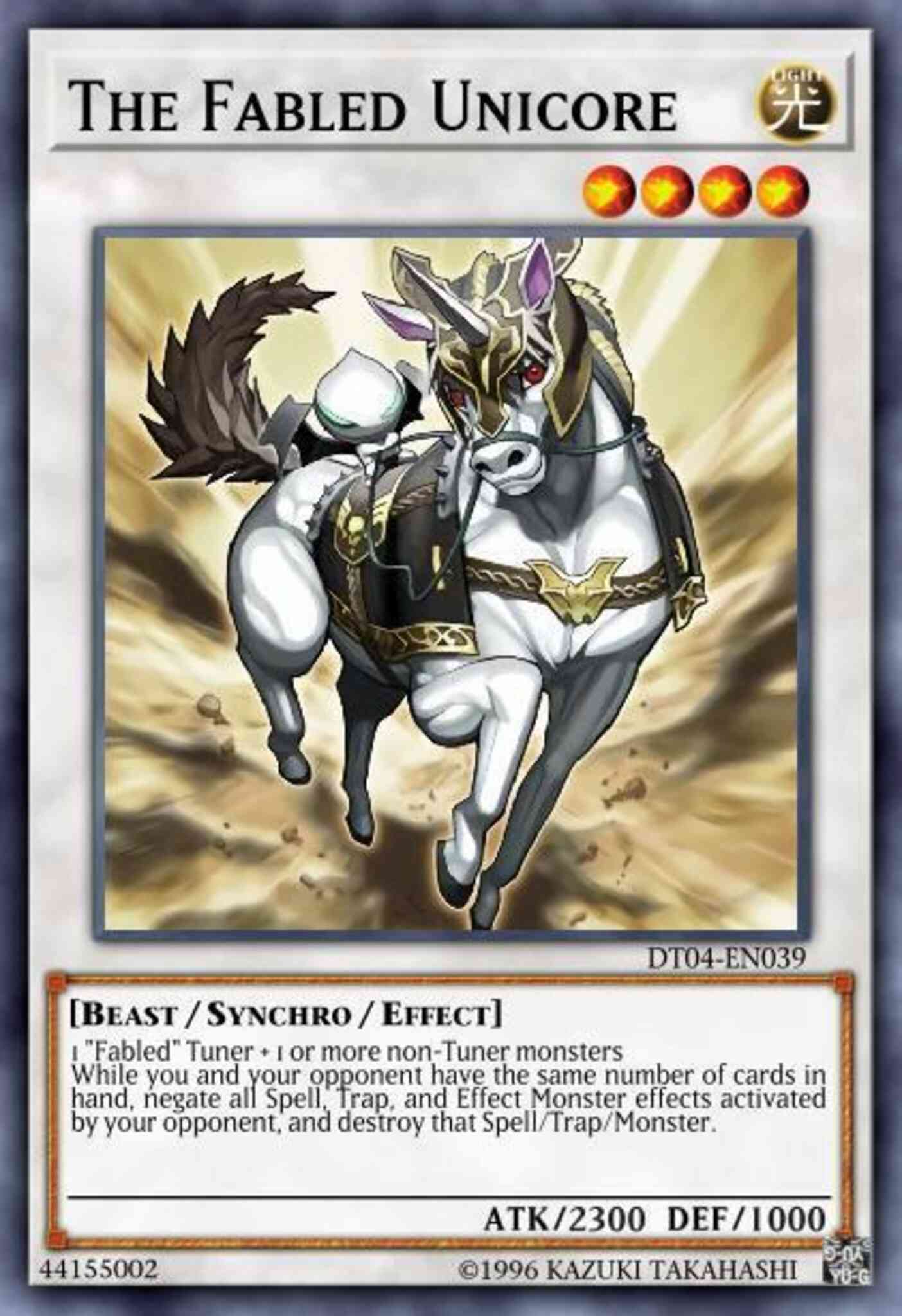 The Fabled Unicore - HA04-EN027 - Secret Rare - Unlimited