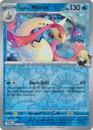 Cynthia's Milotic - 053/182 - Uncommon [sv10-053] [Reverse Holo]